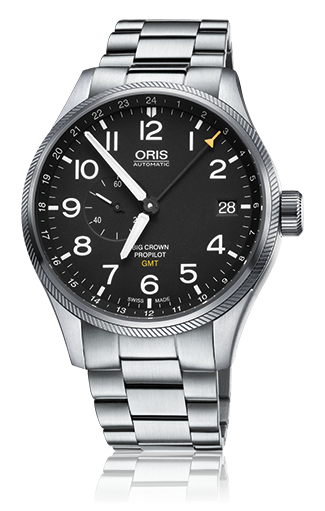 オリス オリス ビッグクラウン プロパイロット GMT スモールセコンド 748 7710 4164MB