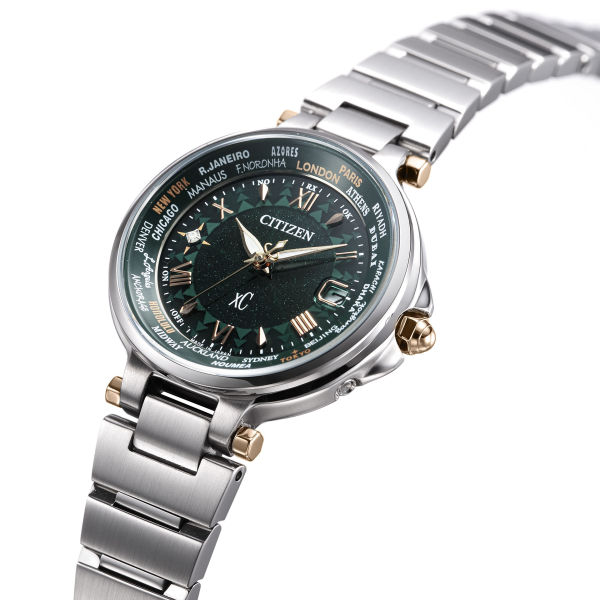 シチズン Citizen クロスシー エコ ドライブ電波時計 ハッピーフライト ベーシックコレクション Sparkle In The Forest限定ペアモデル Ec1010 57y 時計 宝石 タケカワ